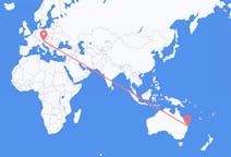 Flyg från Gold Coast, Australien till Klagenfurt, Österrike