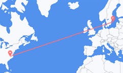 Flyreiser fra Raleigh, USA til Visby, Sverige