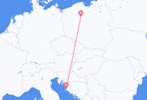 Flyg från Bydgoszcz, Polen till Zadar, Kroatien