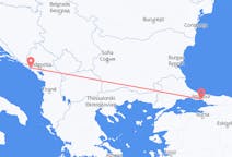 出发地 黑山从 蒂瓦特目的地 土耳其伊斯坦布尔的航班