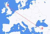 Flights from Kayseri in Turkey to Edinburgh in Scotland