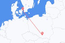 Flyreiser fra Krakow, til København