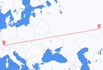 Voli dalla città di Basilea per Magnitogorsk