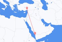Flights from Jizan, Saudi Arabia to Adana, Turkey