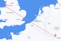 Flyg från Karlsruhe, Tyskland till Liverpool, England