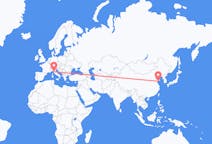 Flights from from Qingdao to Pisa