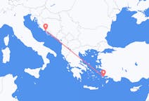 出发地 克罗地亚出发地 斯普利特目的地 希腊科斯岛的航班