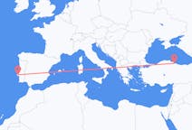 Flyg från Lissabon, Portugal till Samsun, Turkiet