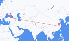 Flyg från Huangshan, Kina till Samsun, Turkiet