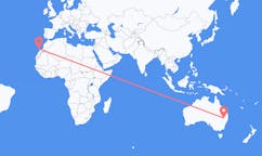 Flyreiser fra Moree, Australia, til Lanzarote, Australia