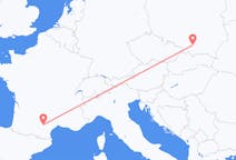 Flyreiser fra Castres, Frankrike til Kraków, Polen