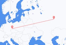 Flyrejser fra Kasan, Rusland til Dresden, Tyskland