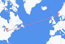 Flyg från Windsor till Stavanger