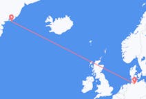 Flyg från Hamburg, Tyskland till Kulusuk, Grönland