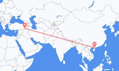 Flights from Zhanjiang, China to Şırnak, Turkey