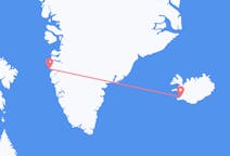 出发地 冰岛从雷克雅未克目的地 格陵兰西西缪特的航班