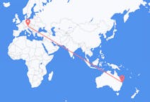 Flyg från Gold Coast, Australien till Salzburg, Österrike