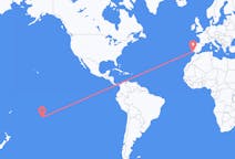 Flyreiser fra Rurutu, Fransk Polynesia til Faro, Portugal