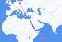 Flights from Praslin, Seychelles to Pardubice, Czechia