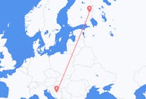 Flyg från Banja Luka, Bosnien och Hercegovina till Joensuu, Finland