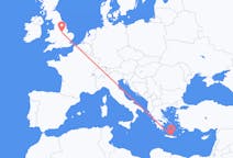 Flights from Heraklion in Greece to Nottingham in England