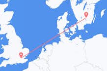 Flyreiser fra London, England til Växjö, Sverige