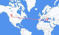 Flyreiser fra Kalispell, USA til Samos, Hellas