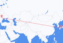Flyrejser fra Kochi, Japan til Iași, Rumænien