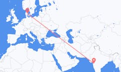 出发地 印度出发地 纳西克目的地 丹麦奥胡斯的航班