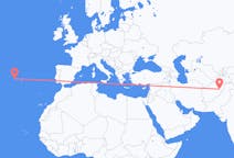 Flyg från Kabul, Afghanistan till Horta, Azorerna, Portugal