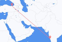 Vluchten van Goa, India naar Trabzon, Turkije