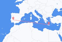 Flights from Badajoz, Spain to Heraklion, Greece
