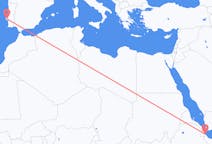 Vluchten van Balbala, Djibouti naar Lissabon, Portugal