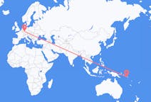 Vluchten van Honiara naar Frankfurt