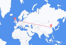 Flyg från Peking, Kina till Islay, Skottland