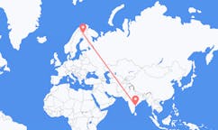 Flights from Vijayawada, India to Kittilä, Finland