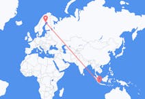 Flyreiser fra Bandar Lampung, Indonesia til Luleå, Sverige