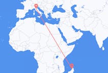 Flyrejser fra Nysgerrig være, Madagaskar til Firenze, Italien
