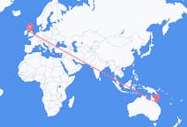 Flyreiser fra Hamilton Island, Australia, til Manchester, Australia