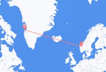 Flights from Aasiaat, Greenland to Sogndal, Norway
