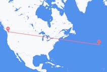 Flyg från Victoria, Kanada till Pico, Portugal
