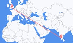 出发地 印度哥印拜陀前往英格兰的南安普敦的航班