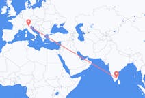 Flights from Tiruchirappalli, India to Verona, Italy