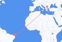 Flyreiser fra Natal, Brasil til Thessaloniki, Hellas