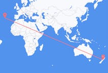 Flyrejser fra Wellington, New Zealand til Horta, Azorerne, Portugal