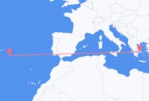 Flyreiser fra Santa Maria, Portugal til Athen, Hellas