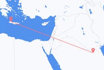 Flights from Qaisumah, Saudi Arabia to Chania, Greece
