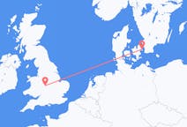 Vluchten van Kopenhagen, Denemarken naar Birmingham, Engeland