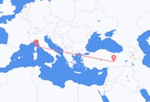 Flights from Malatya, Turkey to Bastia, France