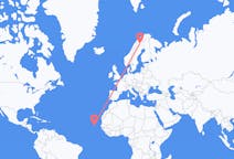 Vuelos de Praia, Cabo Verde a Kiruna, Suecia